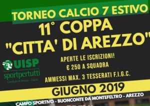 TORNEO C.7 COPPA CITTA' DI AREZZO 2019 - GIRONI E CALENDARIO